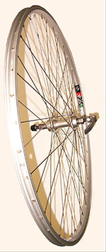 BICYCLE WHEEL 700 X 35C REAR FREEWHEEL QR